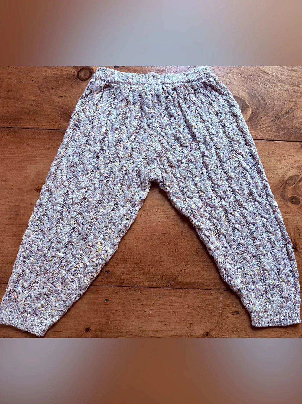 Free People Multicolor Cable Knit Lounge Pants!